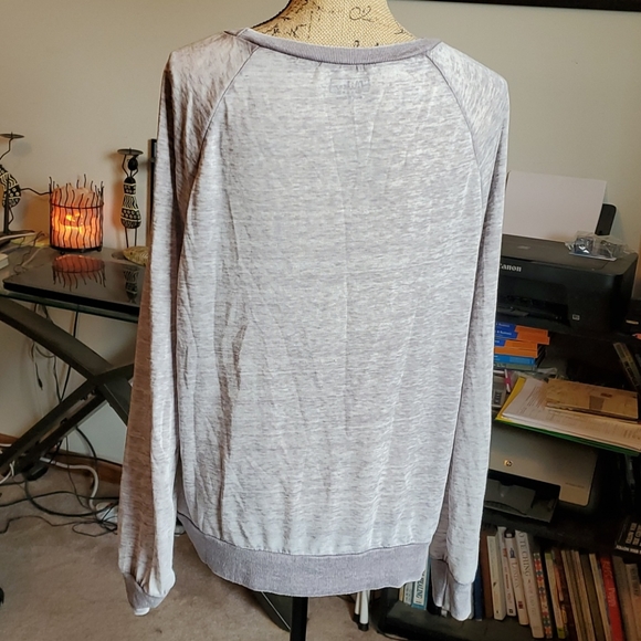 Miken Flow gray burnout sweatshirt size L - Picture 3 of 9